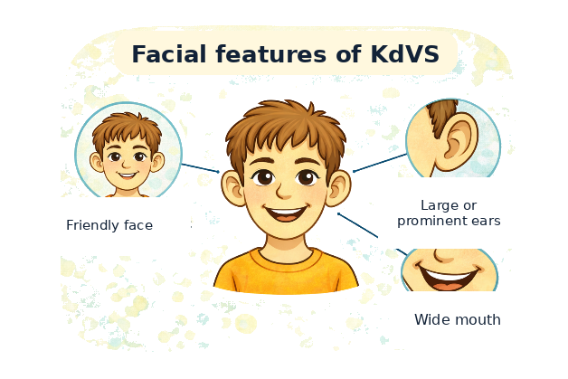 Illustration of facial features in KdVS